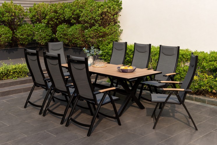 lifestylegarden panama dark dining set